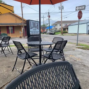 Outside