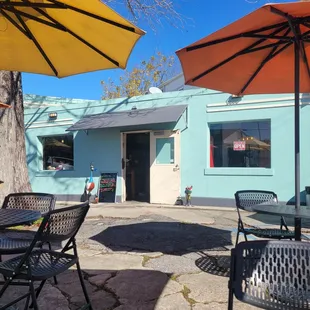 main seating area is outside