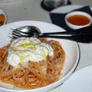 Pomodoro with Stracciatella