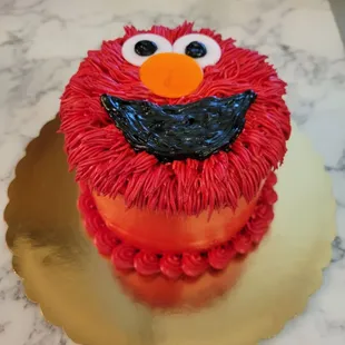 a close up of a cake