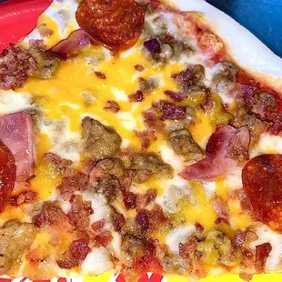 1 Slice of the Meat-Lovers Pizza.