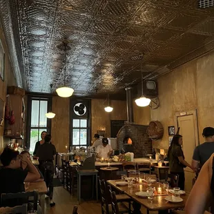 Inside of the restaurant.