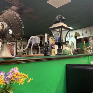 Eclectic decor from Yugoslavia and other European areas.