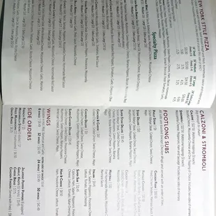 Menu March 2023