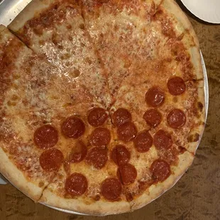 Half Cheese, Half Pepperoni, Full on Deliciousness!