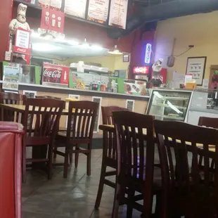 the interior of a restaurant
