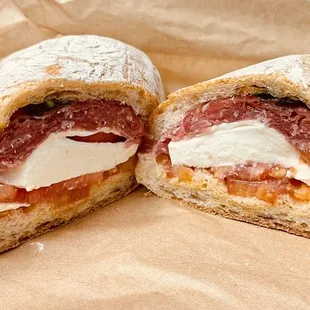 The Caprese with Prosciutto.