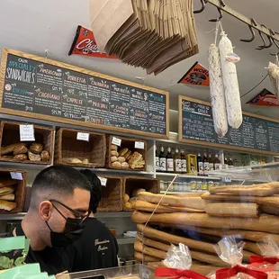 a man working in a bakery