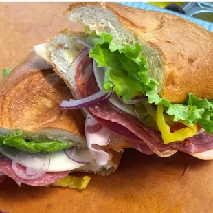 Italian Combo Sandwich with provolone cheese