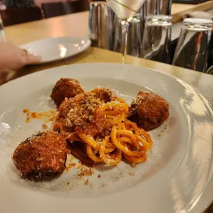 Meat balls and martini