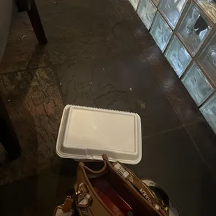 My left over had to sit on the floor.