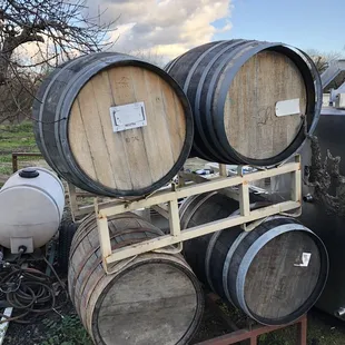 Outside empty cellars