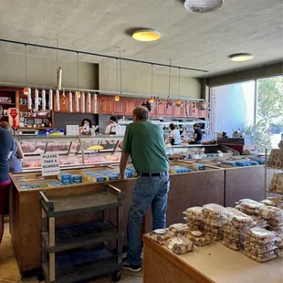 Waiting area and a whole bunch of for sale goodies.