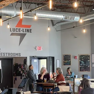 customers at the counter