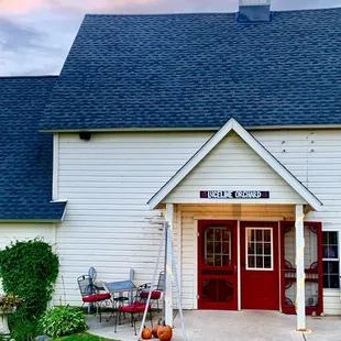 Walk inside to find delightful goodies...apples and lots of other sweet and savory items