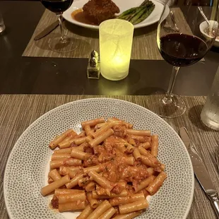 Ziti alla vodka &amp; ossobucco