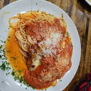 Chicken parmesan. 8/10