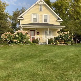 the front of the house