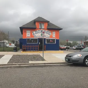 outside
