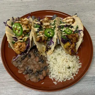 Spicy Hawaiian Shrimp Tacos