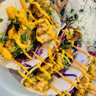 Spicy Hawaiian Shrimp Tacos