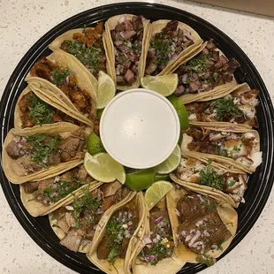 Taco tray from Uber eats