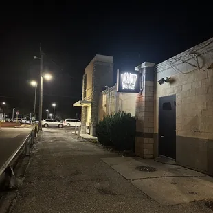 Outside entrance of the restaurant