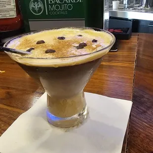 Espresso Martini with shot of Baileys