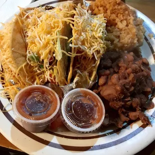 Beef taco plate...