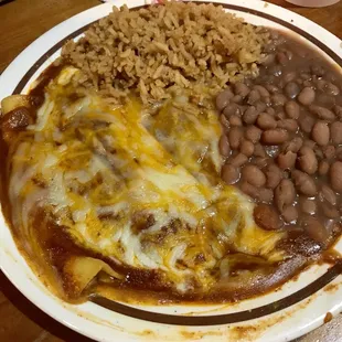 Cheese enchiladas plate...