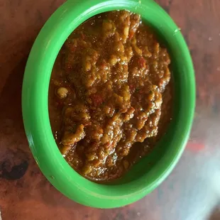 Tonight's picosa. Oh my. Mucho caliente!