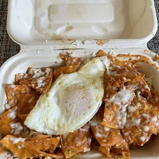 1/2 order of chilaquiles to go