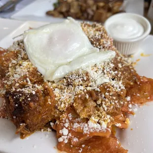 Half chilaquiles