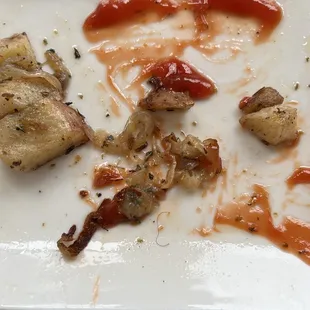 Ordered a side of potatoes. Found a hair. :(