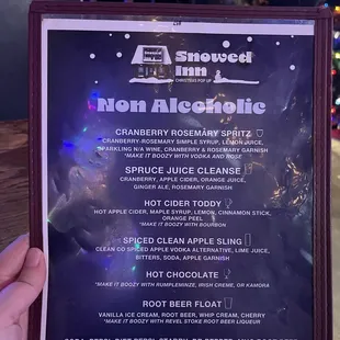 Christmas menu