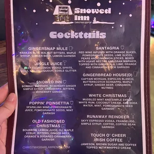 Menu Christmas