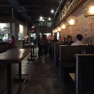 the interior of the restaurant