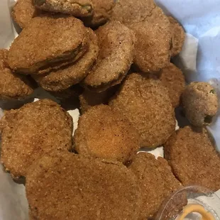 Fried pickles, so good! Who knew?