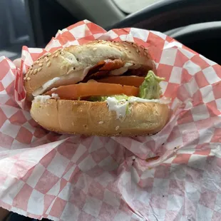 Bacon bagel combo. YUM!!