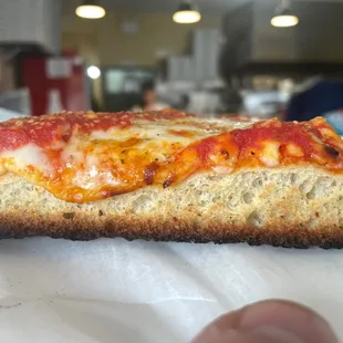 Always cook the square on the top deck. It's it that delicious burnt bottom. Look at the layers