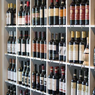 A large selection of wines are available for every palate.