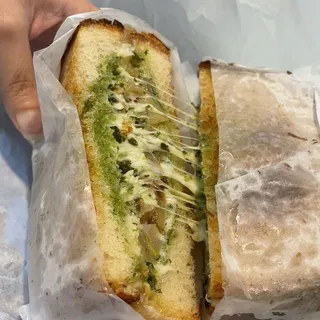 Grilled Potato / Leek Sandwich