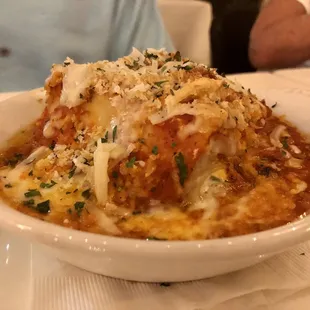 Chicken lasagna.