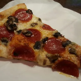 Single Pepperoni and Mushroom Slice