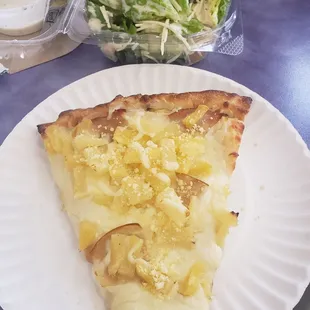 Hawaiian slice and side ceasar