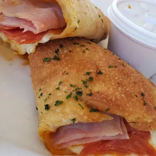 Meat calzone