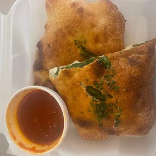 Spinach Stromboli