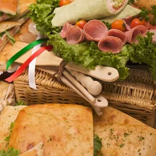 a variety of sandwiches