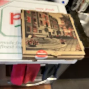 A 16" pizza compared to a 24". Notice the 24" is as big as my stove. I ate both in 3 days. It was great pizza.