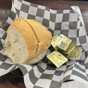 Complimentary  fresh bread with dinner